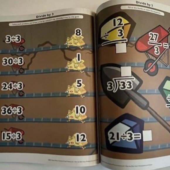 *NEW Meet the Math Facts Division Workbook and Flashcards - Picture 4 of 11